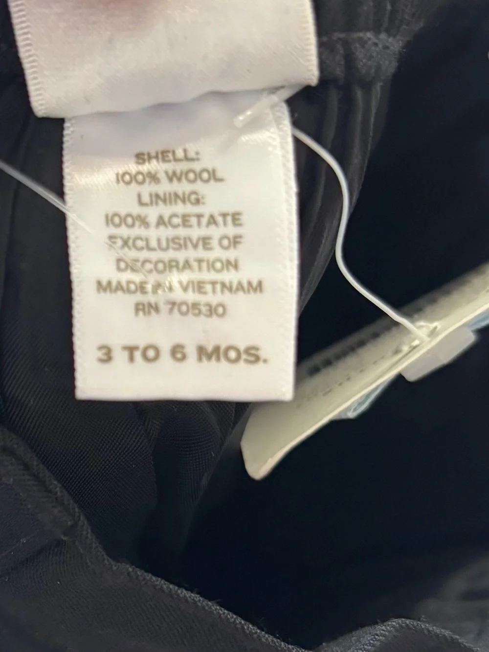 Janie and Jack NWT baby boy 3-6 months wool dress pants